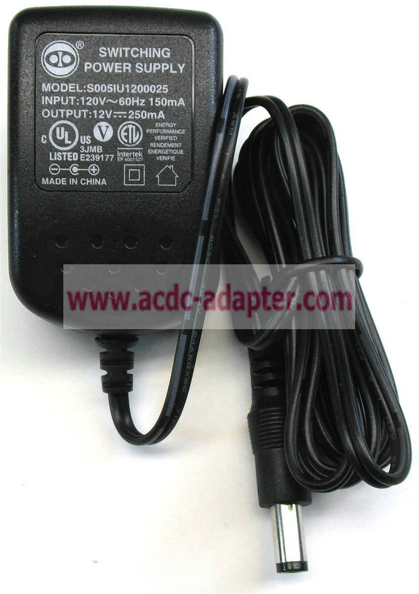 Genuine Vtech AT&T 12V 250mA S005IU01200025 Charger Switching AC Adapter Power - Click Image to Close